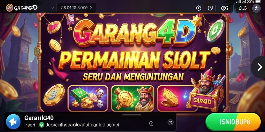 Tampilan gameplay seru dari GARANG4D dengan berbagai mesin slot yang memukau.