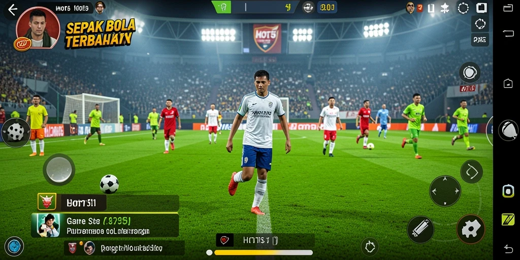 Gameplay seru HOT51 dengan grafis sepak bola yang menakjubkan.