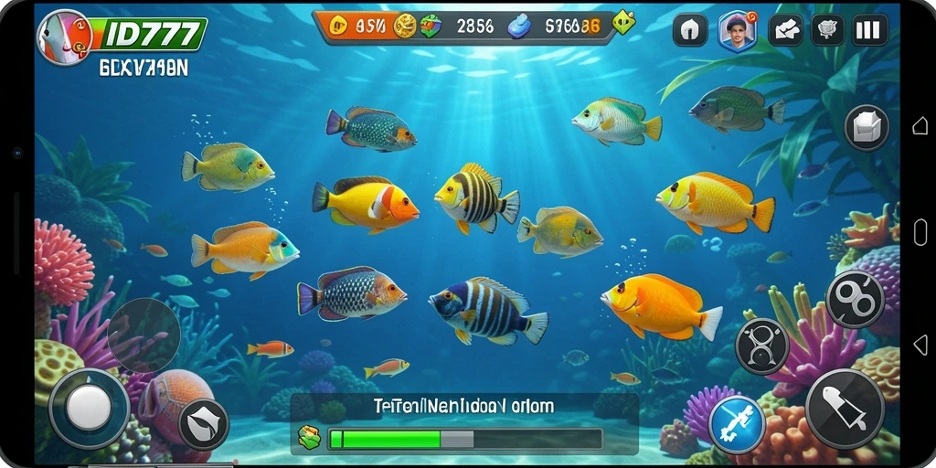 Screenshot menampilkan gameplay seru Tembak Ikan di ID777.