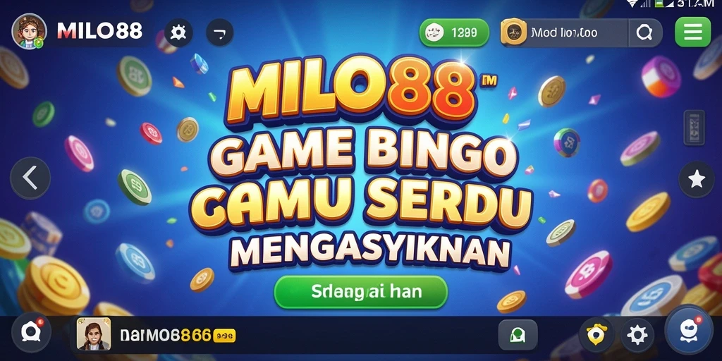 Tampilan gameplay seru dan interaktif dari MILO88 Bingo.
